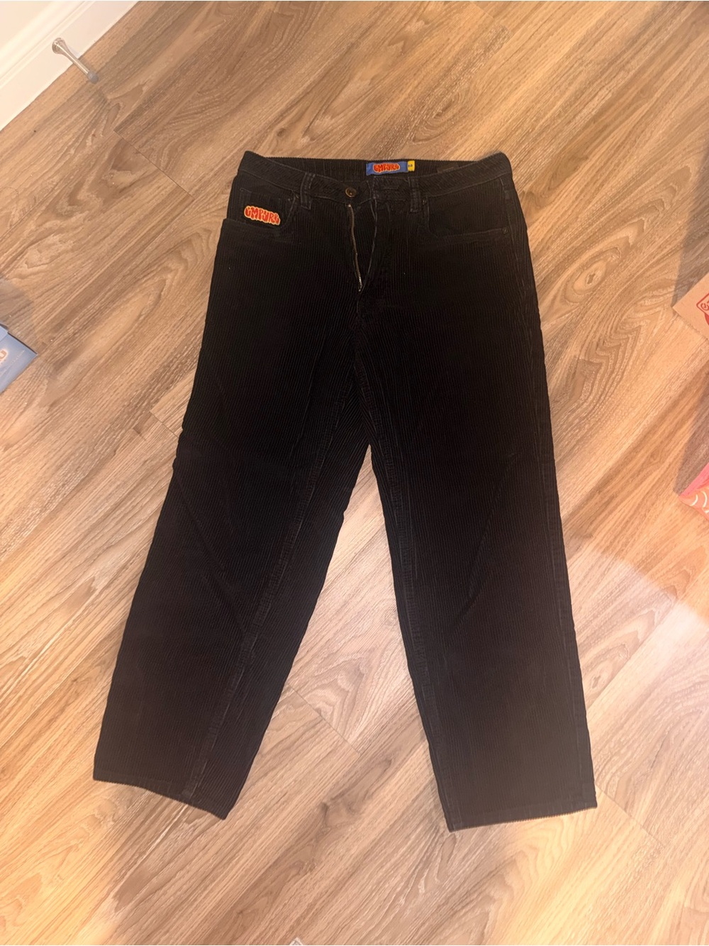 Men's Black Corduroy Straight Jeans by OshKosh